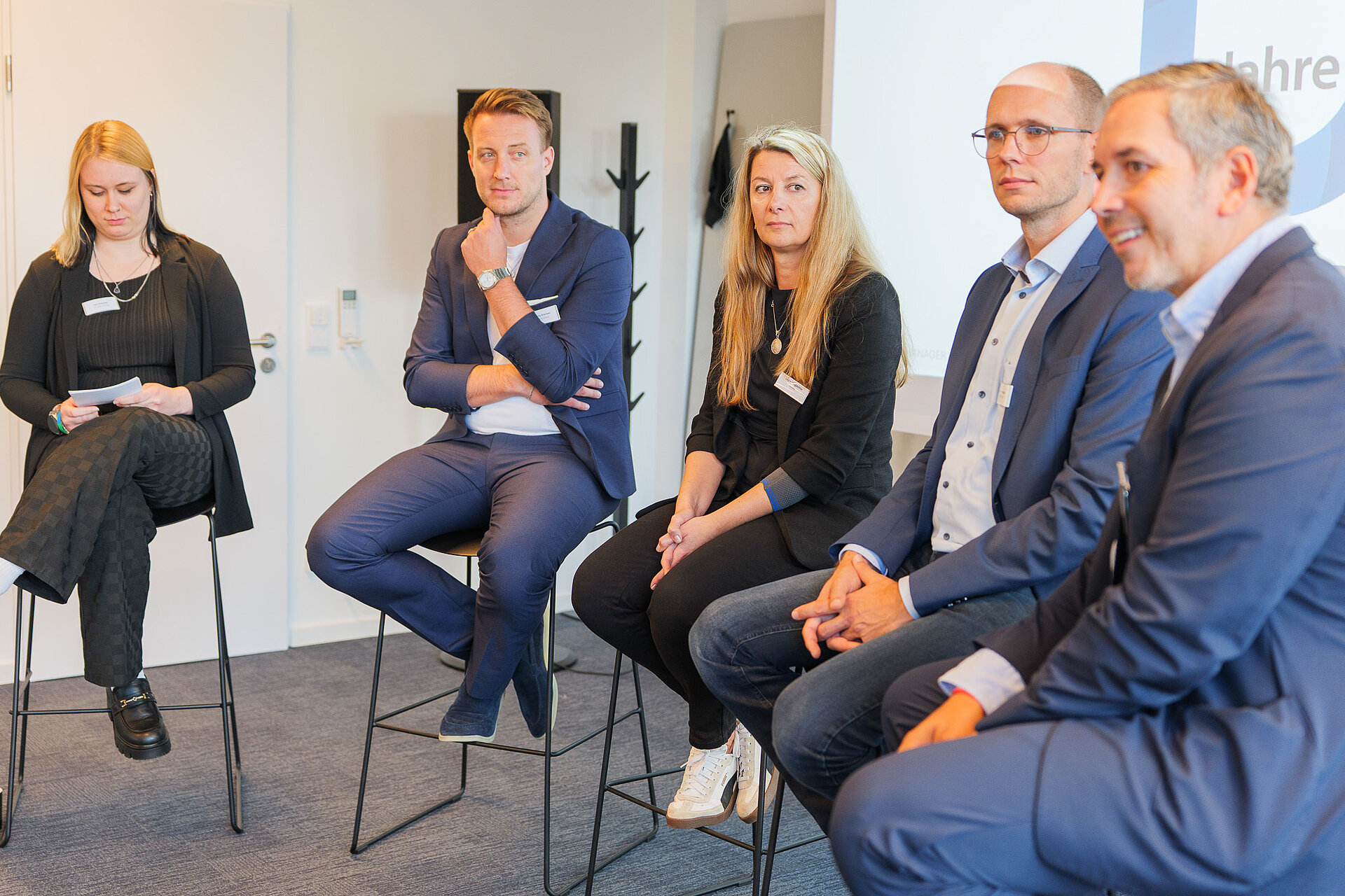 Die Diskussionsteilnehmer der Podiumsdiskussion