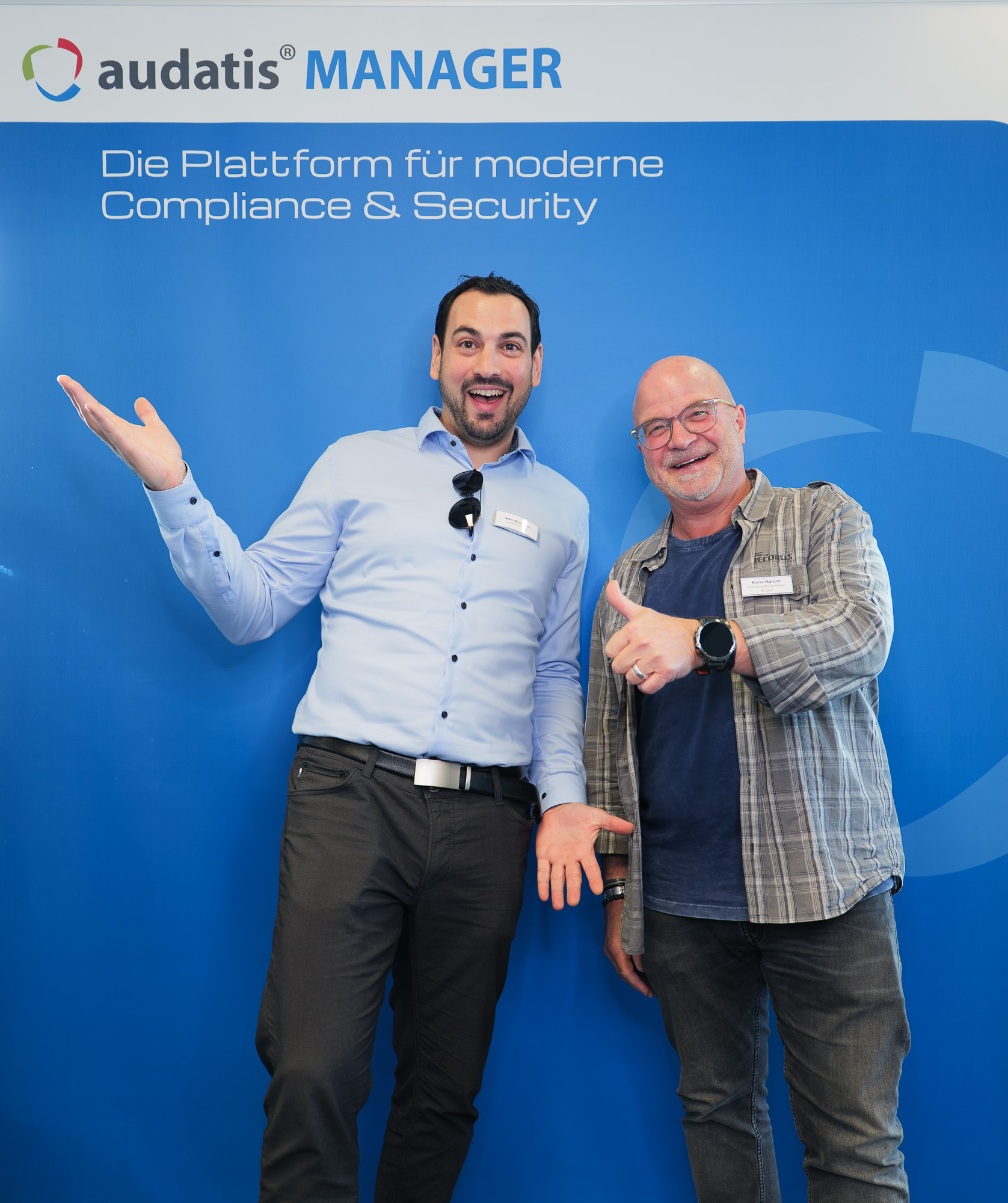 Ein Kunde mit Mike Moroncini